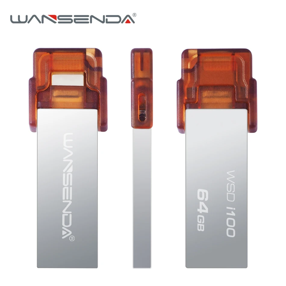 

New Arrival WANSENDA Lightning usb flash drive for iPhoneX/8/7/7plus/6/6s/ iPad 16GB 32GB 64GB Pen drive usb2.0 usb memory stick