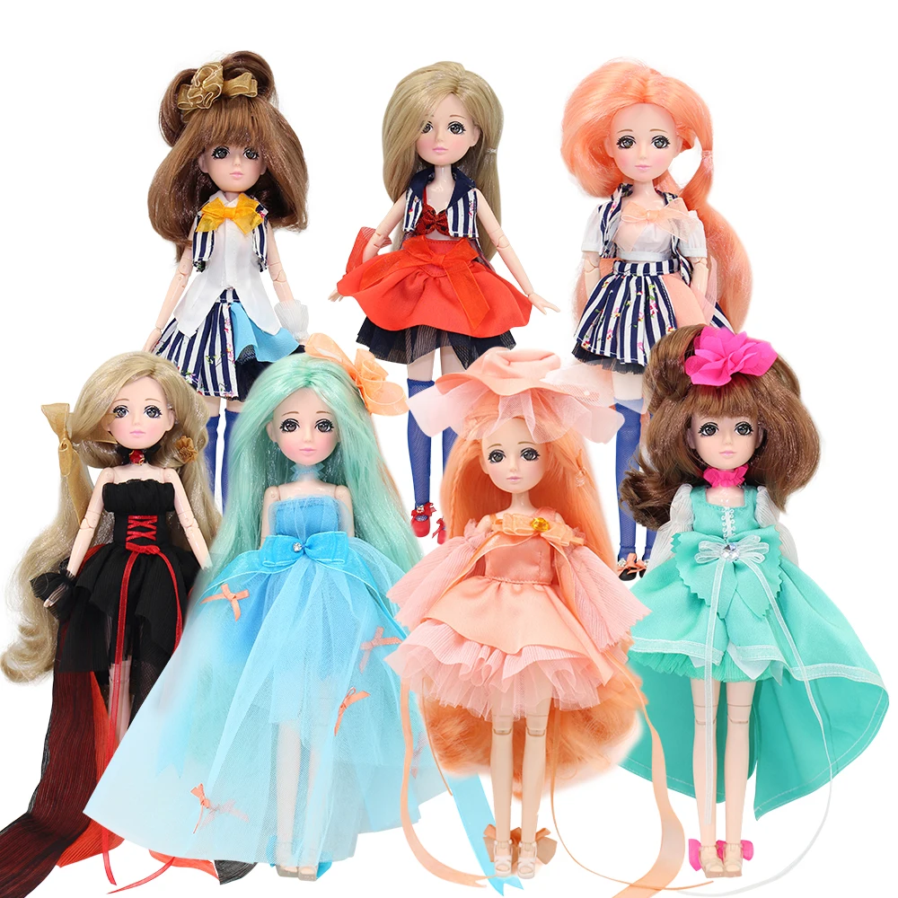 

Funtune Days Xiaojing doll 1/6 30cm height Multi-functional joint body with makeup High Quality gift toy