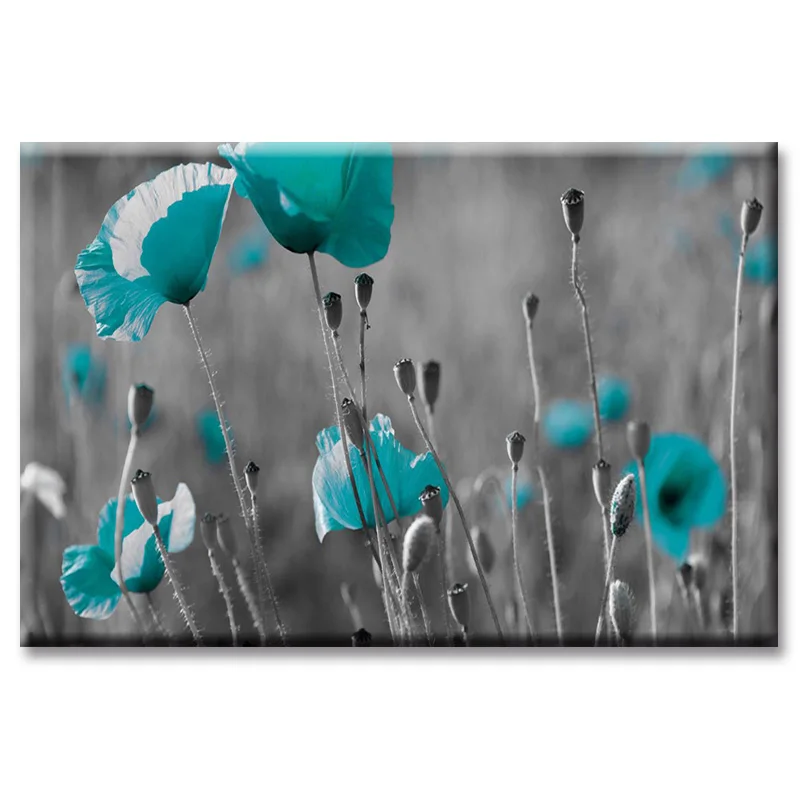 

Beautiful canvas nature paintings living room Canvas Painting Wall Modern Pictures home decor Blue flower series art