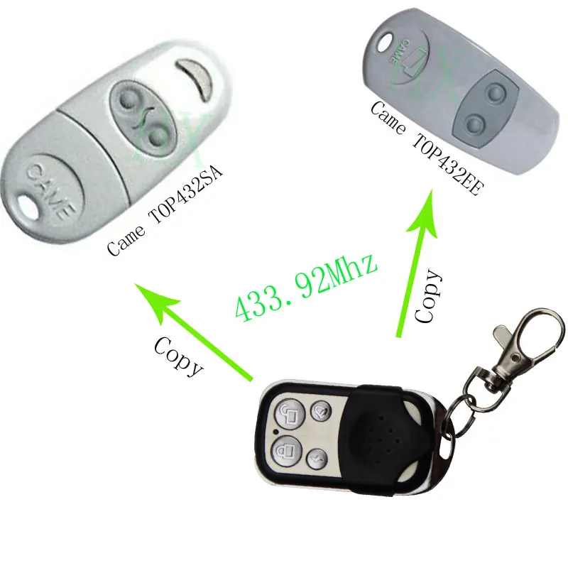 copy CAME TOP 432SA TOP 432EE Universal Remote Control Transmitter Garage Door Gate Fob