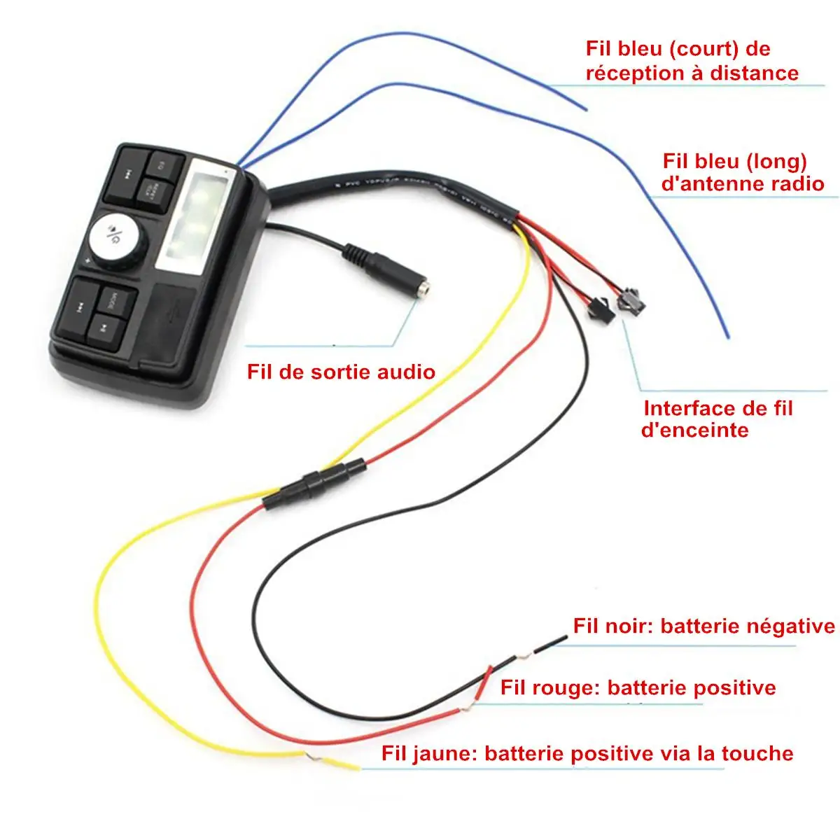 MP3 радио звуковая система Autoleader мотоцикл аудио стерео колонки bluetooth Водонепроницаемый FM 5 EQ функции ЖК-дисплей USB/SD/TF