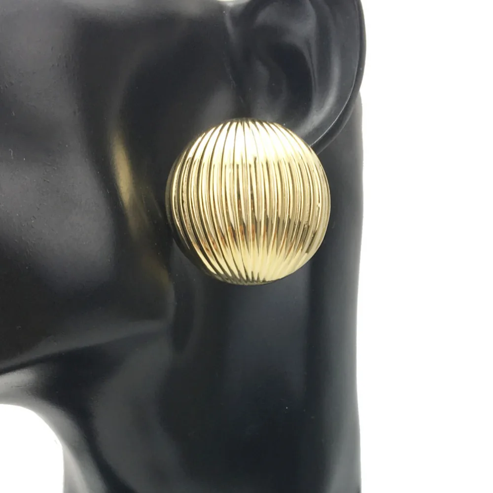 

Punk Circular Rough Surface Stud Earrings For Women Simple Personality Metal Big Earrings Jewelry Accessories UKMOC