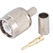 Superbat 10 шт. TNC Обжимной Штекер Разъем RF для Кабеля RG58 RG142, LMR195