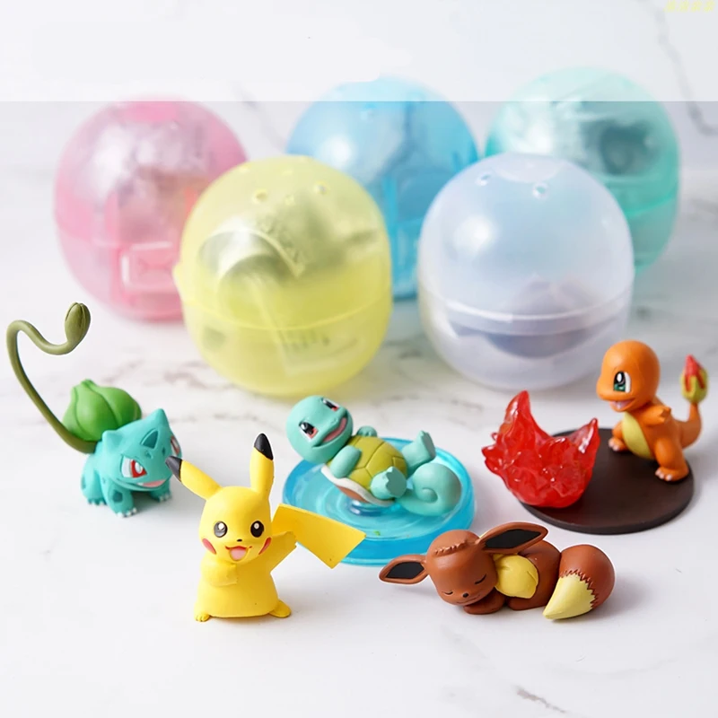 Кукольная машина витое яйцо кукла Pokemon украшения Покемоны Пикачу Charmander Eevee модель