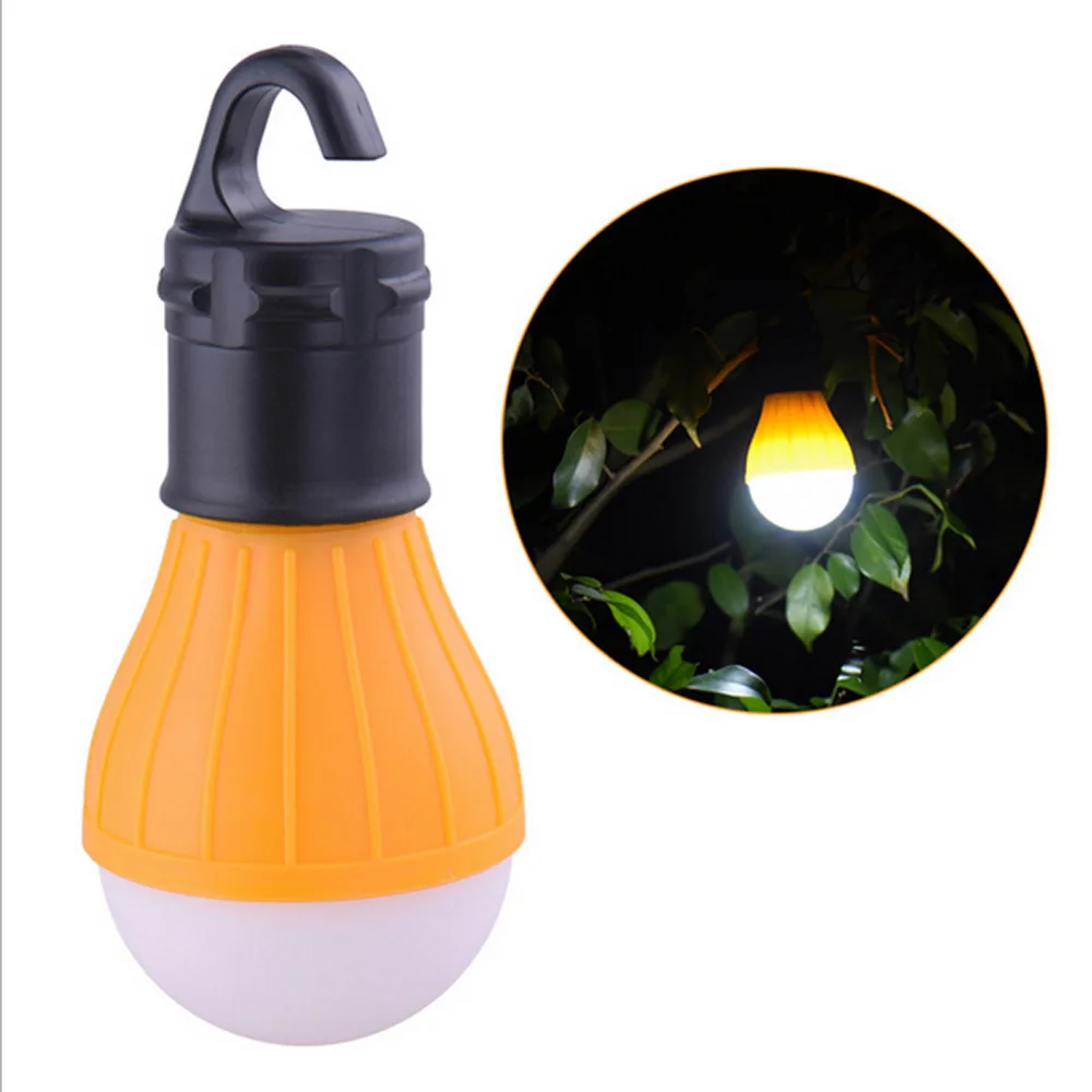 

4 Colors Use Mini Portable Lantern Tent Light LED Bulb Waterproof Hanging Hook Flashlight For Camping 3*AAA Emergency Lamp