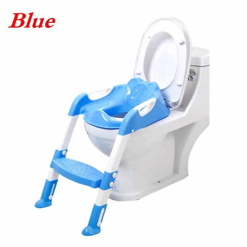 Blue Детский унитаз, тренировочный горшок, Menino, для детей, порт, Детский горшок, унитаз, тренер, сиденье, ступенька, стул, лестница, регулируемое обучающее кресло - Цвет: Blue