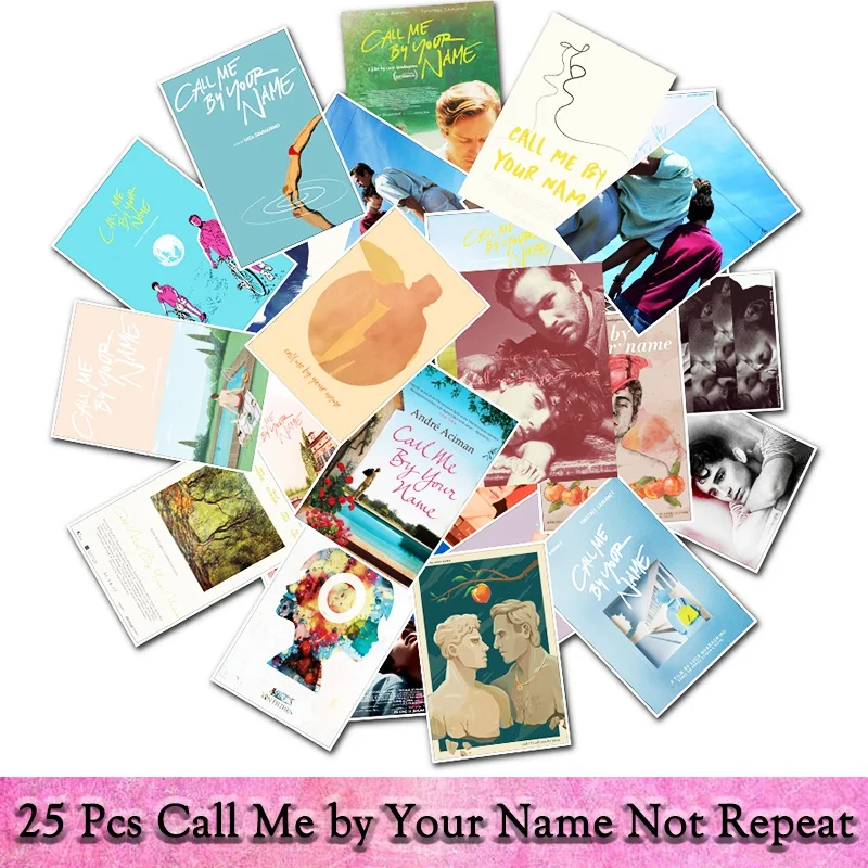 

25Pcs/a lot Award winning film Call Me by Your Name Stickers For Laptop Motorcycle Skateboard Luggage Decal Toy Sticker