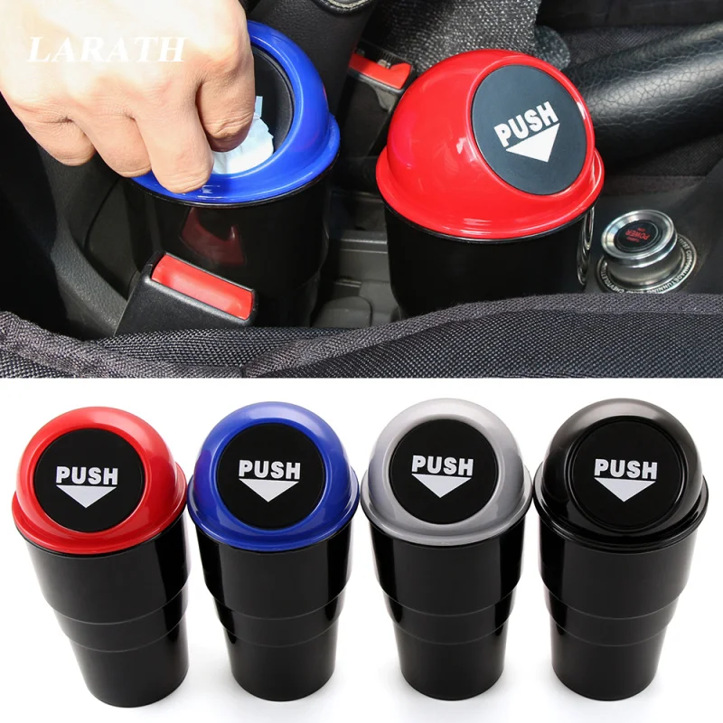 

Traveling Car House Small Portable Trash Garbage Can Wastbasket Bin