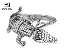 Kalen Gothic Jewelry Punk Biker 316L Stainless Steel Men’s Lezard Bracelet Fashion Unique Birthday Gifts For Boyfriend 2016