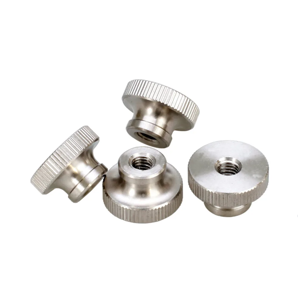 M2 2.5 3 4 5 6 Knurled Thumb Nuts,knueled Nut With Collar,round Thumb