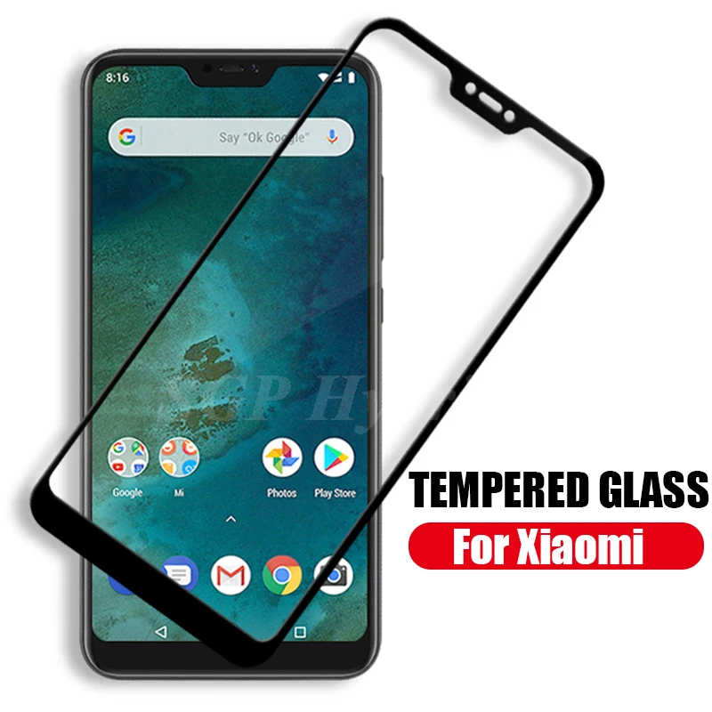 

Protective glass for xiaomi mi a2 lite a2 6x 5x mi 8 lite pocophone f1 play glas on ksiomi xiomi mi8 mia2 poco mia 2 light film