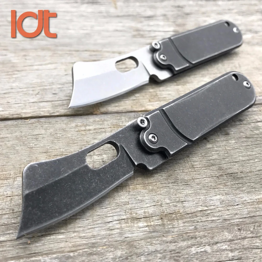 LDT Mini Bean Folding Knife 7Cr18Mov Blade Steel Handle Camping Hunting Tactical Knives Survival