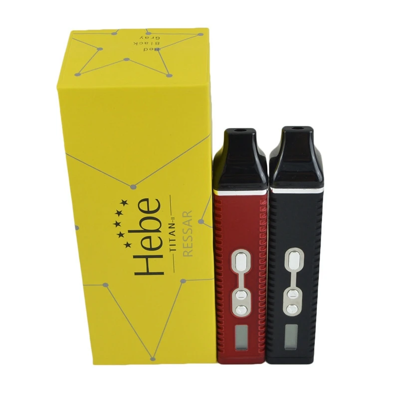 Goedkoop 2018 Hebe Titan II kit Droge kruiden Vaporizer e sigaret Droge kruiden Vaporizer pen 2200 mAh Batterij Lcd scherm
