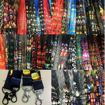 

Free shipping 50 Pcs /Wholesale lots Cartoon Anime color mix Necklace Strap Lanyards Cell Phone PDA Key ID Strap Charms