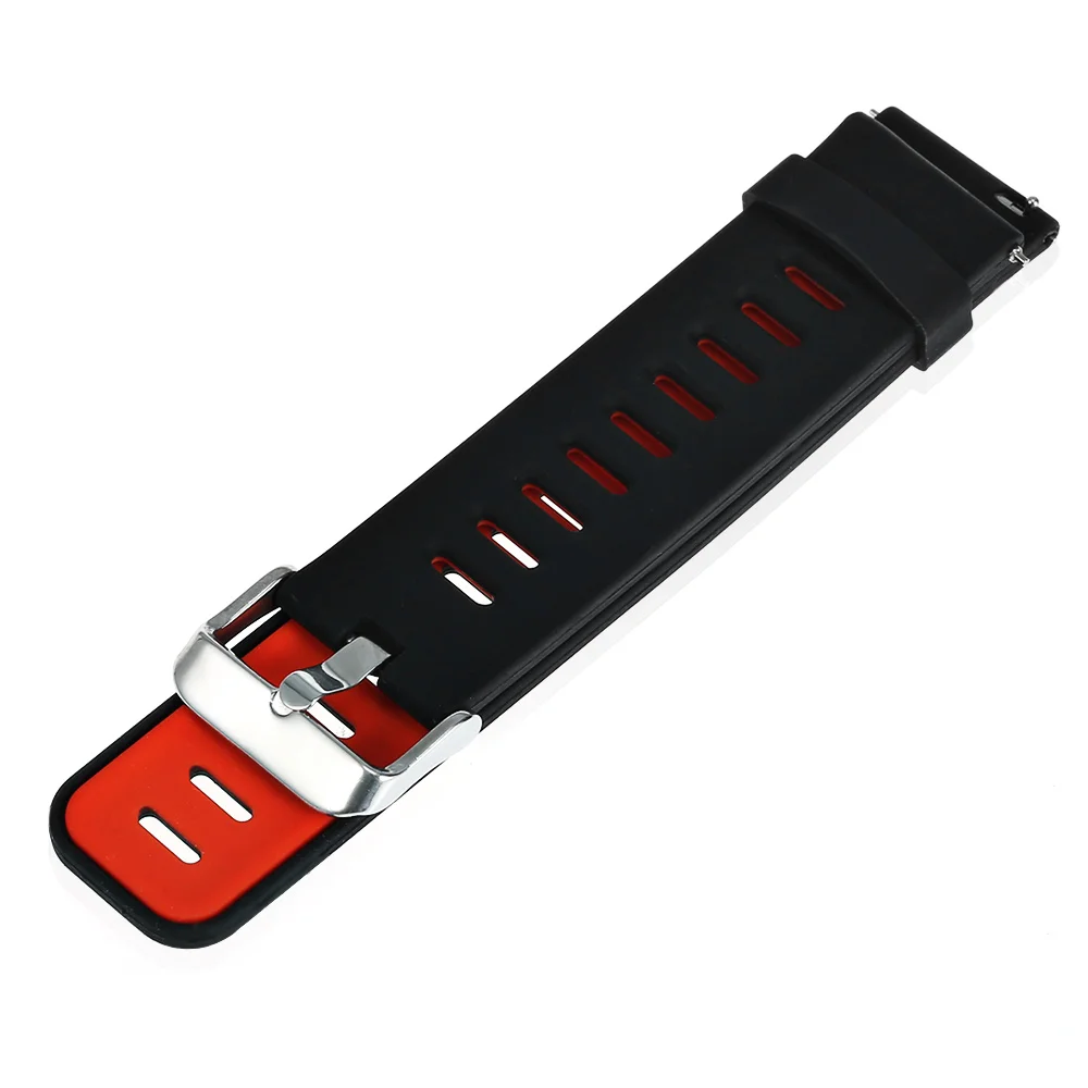 Yuedaer для Amazfit Stratos Amazfit Pace 22 мм двойной цвет силиконовый ремешок для часов huawei GT samsung Galaxy Watch 46 мм