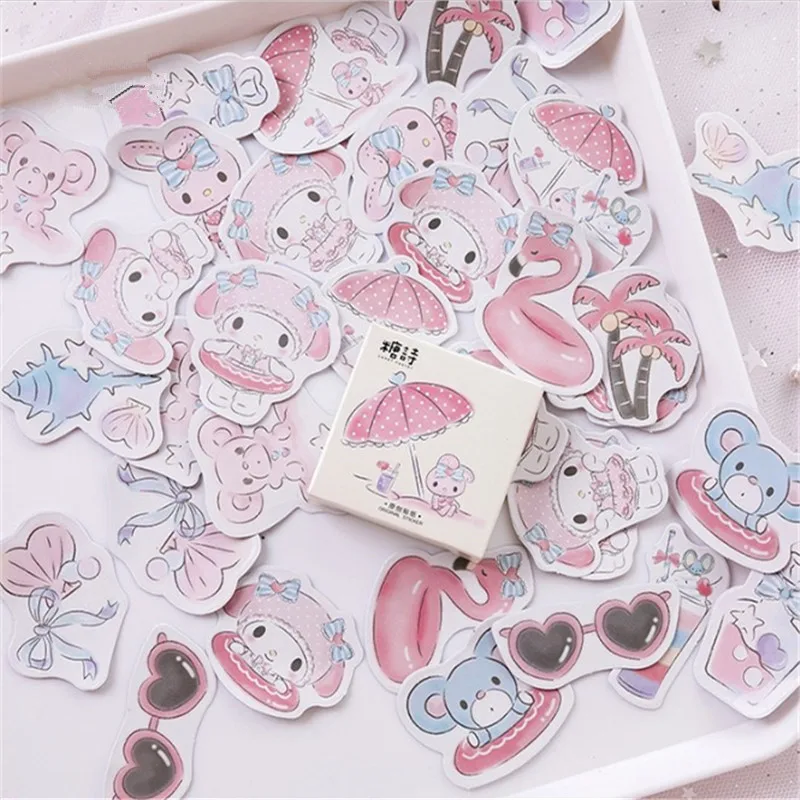 

Seaside Holiday Diary Mini Paper Travel Deco Japanese Bullet Journal Kawaii Cute Stickers Scrapbooking Flakes Stationery