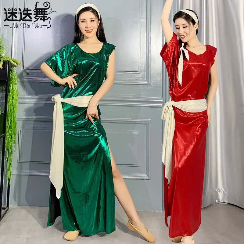 

New Belly Dance Costume bellydancing dress 4pcs Suit belly dance acrobatics clothing For Women Sexy Belly Dancing wear