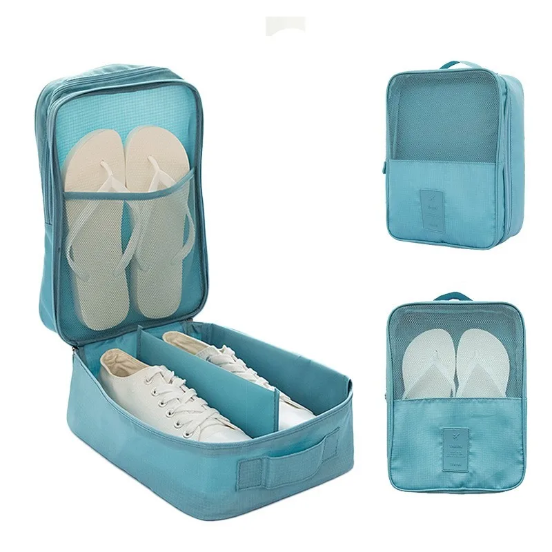 PURDORED 1 Pc Portable Travel Shoes Bag Oxford Waterproof Solid Shoes Organizer Bag Travel Underwear Clothes Zipper Storage Bag PURDORED 1 Pc Portable Travel Shoes Bag Oxford Waterproof Solid Shoes Organizer Bag Travel Underwear Clothes Zipper Storage Bag