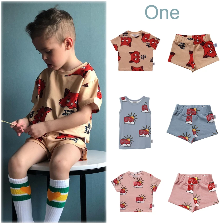 

One1 2019 Summer Clothes for Big Kids Skull Long Sleeve T-shirt Cat Sun Boys Long Sleeve Tops Beach Vacation Toddler Girl Shirts