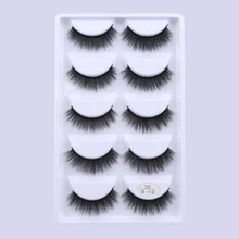 5 пар ручной работы накладные ресницы, пучок воды норковые накладные ресницы Набор нарощенных ресниц плотные натуральные ресницы сценический макияж накладные ресницы