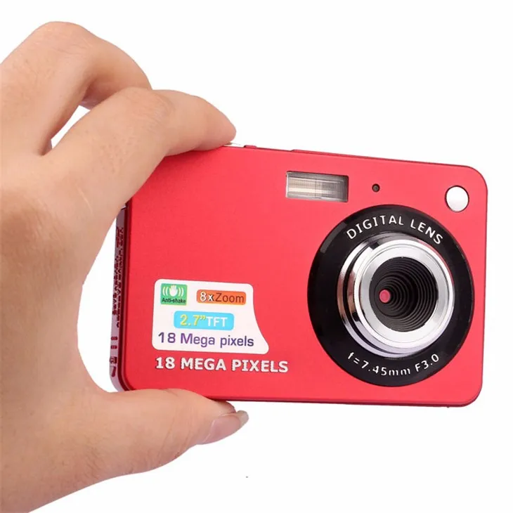 3 Colors 2017 New 1080P HD Mini Digital Camera 18MP CMOS 2.7