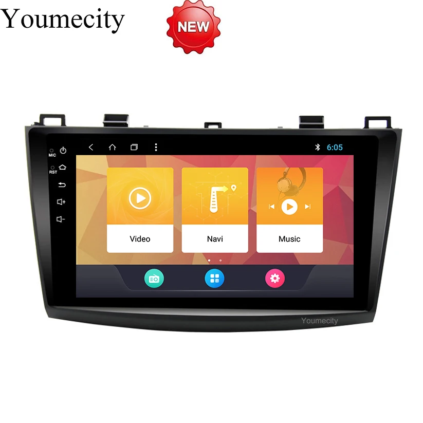 

9 inch Android 8.1 Octa 8 Core 2G RAM 32G ROM Car DVD Player for Mazda 3 2010 2010 2011 2013 Radio GPS Navigation BT WIFI Map
