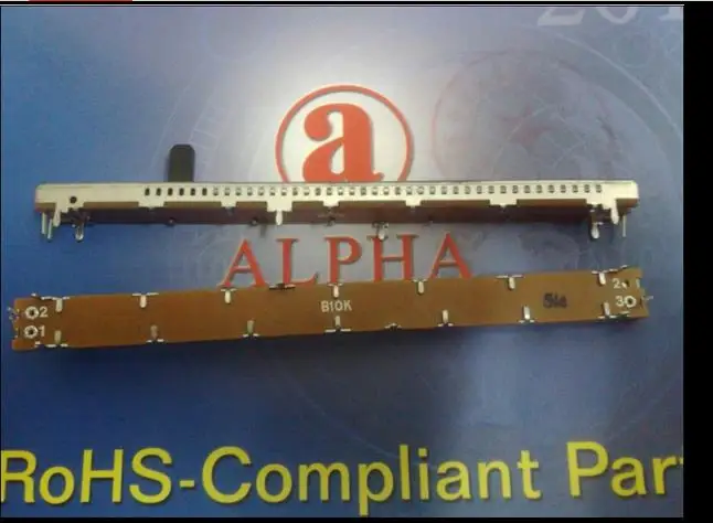 

1pcs ALPHA 11.7 cm straight slip potentiometer B10K single plastic shaft length 10MM