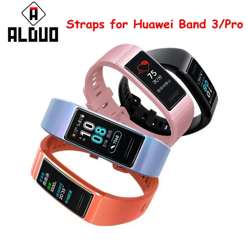 

Strap For Huawei Band 3/3 pro Silicone Metals Repair Tool Adjustable Watch Band Replacement Wrist Strap Smart Bracelet Accessory