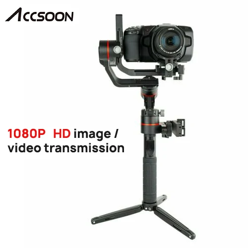 Accsoon A1 Pro 3-Axis Беспроводной 1080P передачи изображения ручной шарнирный стабилизатор для камеры GoPro для цифровой зеркальной камеры Камера DSLR Gimbal 3,6 кг грузоподъемность