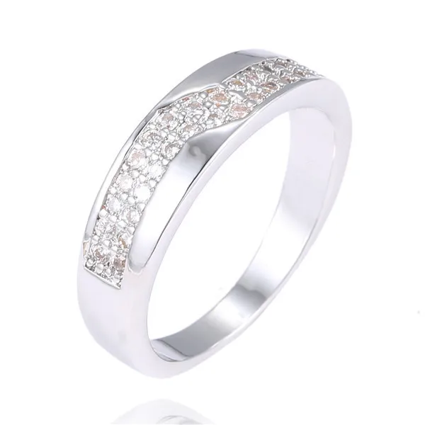 MISANANRYNE 2017 Fashion CZ Wedding Ring Silver Color Classic Ring For Women