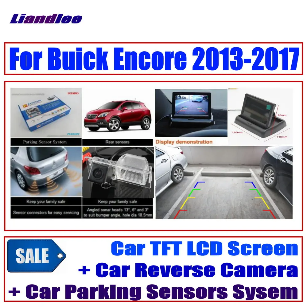 

Liandlee CCD Reverse Rear View Camera For Buick Encore 2013-2017 Digital Parking Sensors System / Car HD Monitor Display