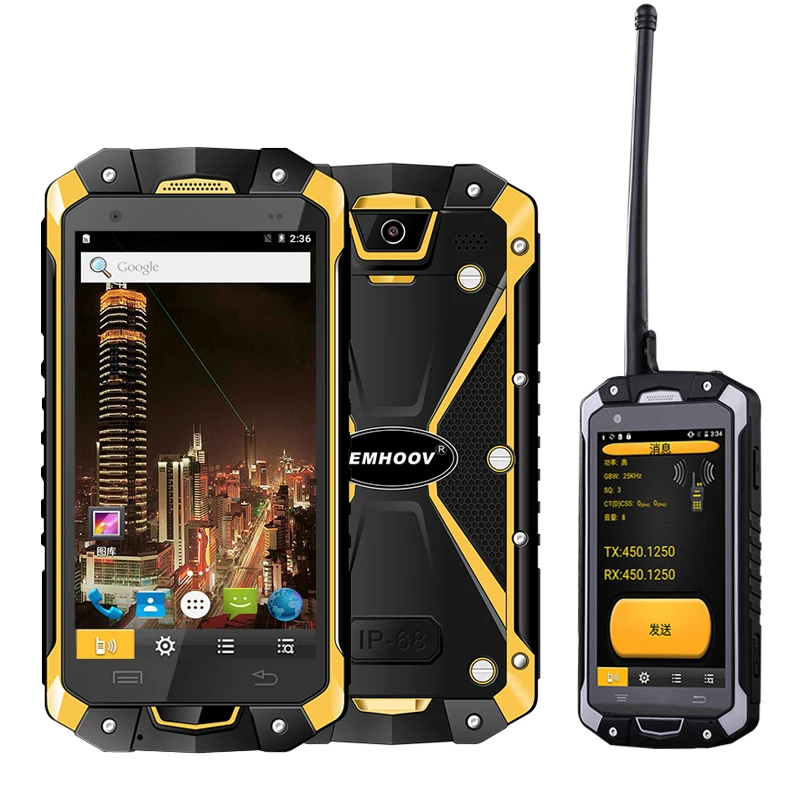 Военный промышленный V18 Santong IP68 пыленепроницаемый водоотталкивающий 4,5 дюймовый большой экран 4G аппаратный переговорный смартфон