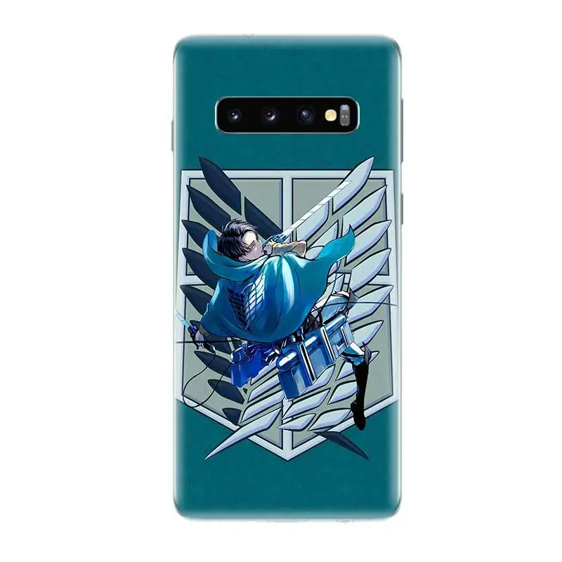 Сапоги для косплея Shingeki No Kyojin Аниме силиконовый чехол телефона samsung Galaxy S10 S6 S7 край