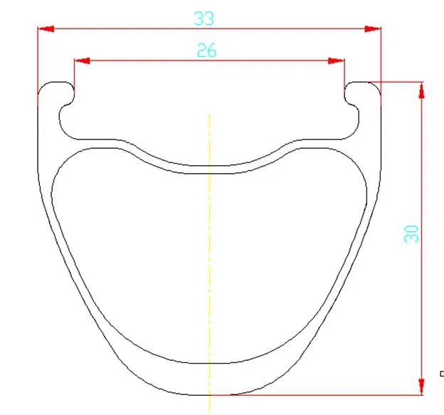 26er AM and DH 30mm deep 33 width
