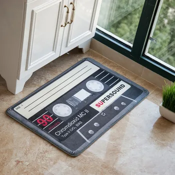 

Vintage Magnetic Tape Non-slip Floor Mat Carpet Indoor Entrance Door Floor Doormat Living Room Bedside Porch Rugs