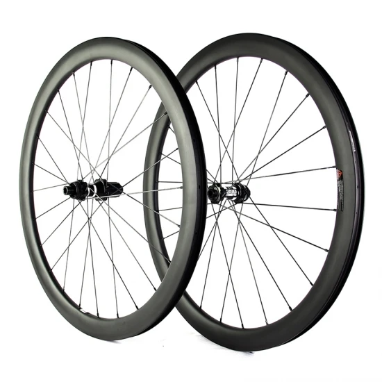 Discount 700C Road Disc Brake wheelset 38mm/45mm/50mm/60mm tubular/clincher wheels road bicycle carbon 25mm width rims 1