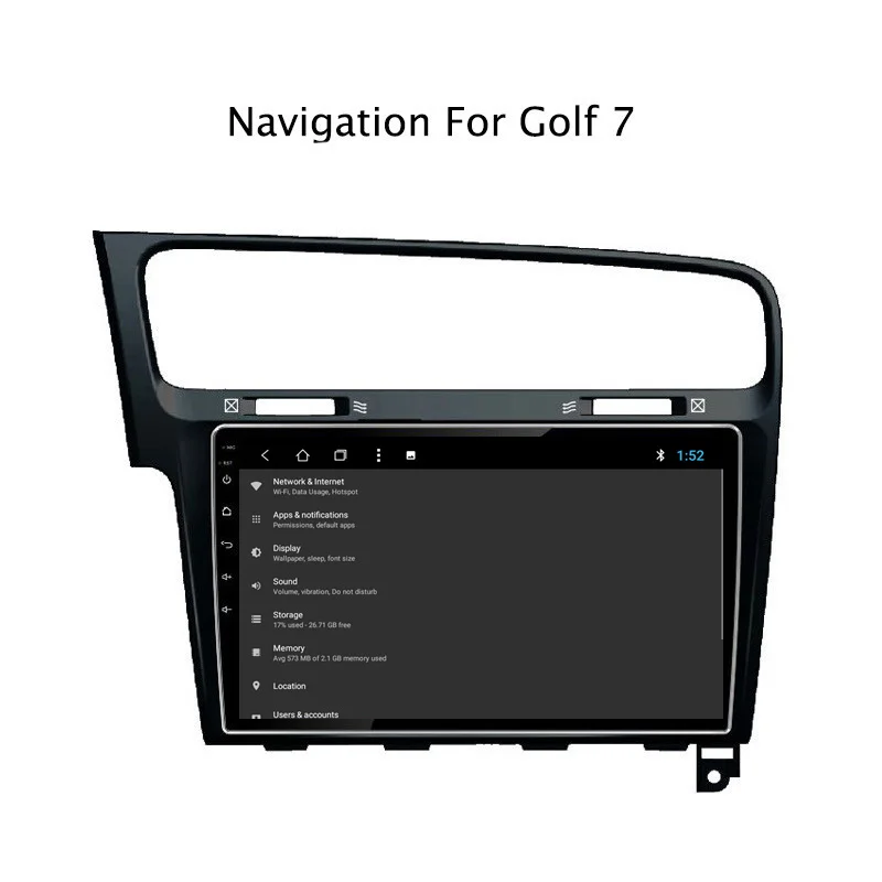 Excellent NAVITOPIA 10.1inch 2G RAM 32G ROM Android 8.1 Vehicle Car DVD Multimedia GPS Navigation for VW Golf 7 2014 2015 2016 2017 2018 6