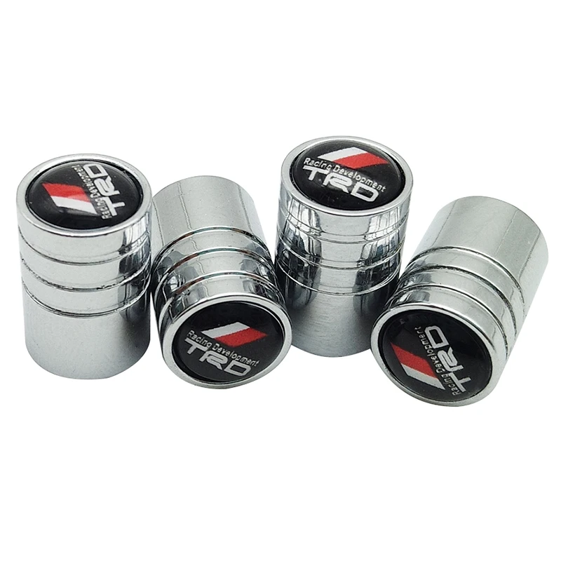 Yun 4pcs Aluminium Auto Car Wheel Tire Air Valve Caps Stem Cover fit for Ford red
