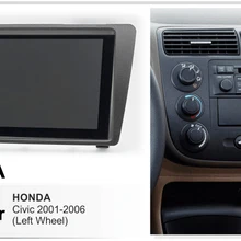 Android 9,0 Радио 8 ядерный Автомобильный мультимедийный gps навигатор для Honda Civic 2001-2006 левое колесо aux bluetooth HD видео плеер рамка
