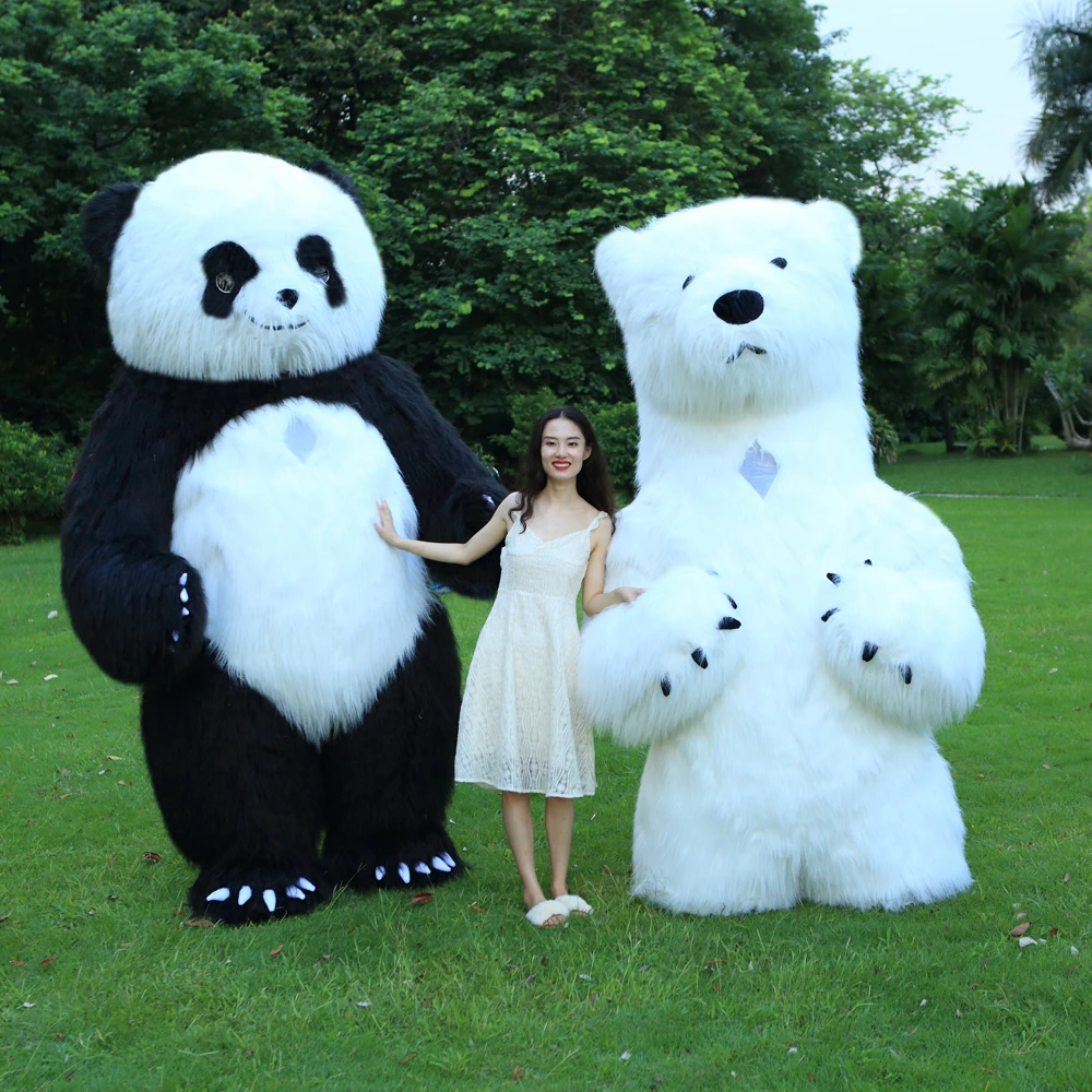 Стиль, надувной костюм панды, надувная панда для рекламы, 3M, высота, настраивается для взрослых, подходит для взрослых от 1,7 м до 1,9 м