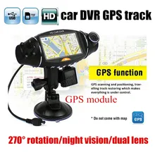 best price 2.7″ inch Video Car Camera Dual Lens Recorder GPS module HD IR Night Vision DVR R310 dash cam