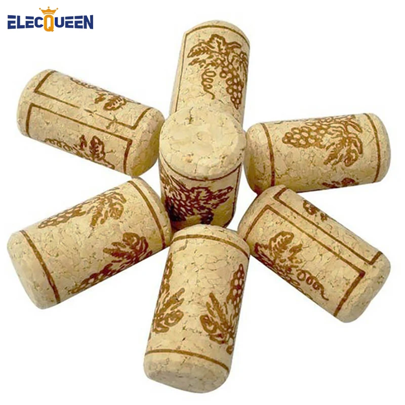 100 pcs/lot 20*40mm Convenient Unused Straight Natural Stopper Round Cork Plugs Wine Corks | Дом и сад