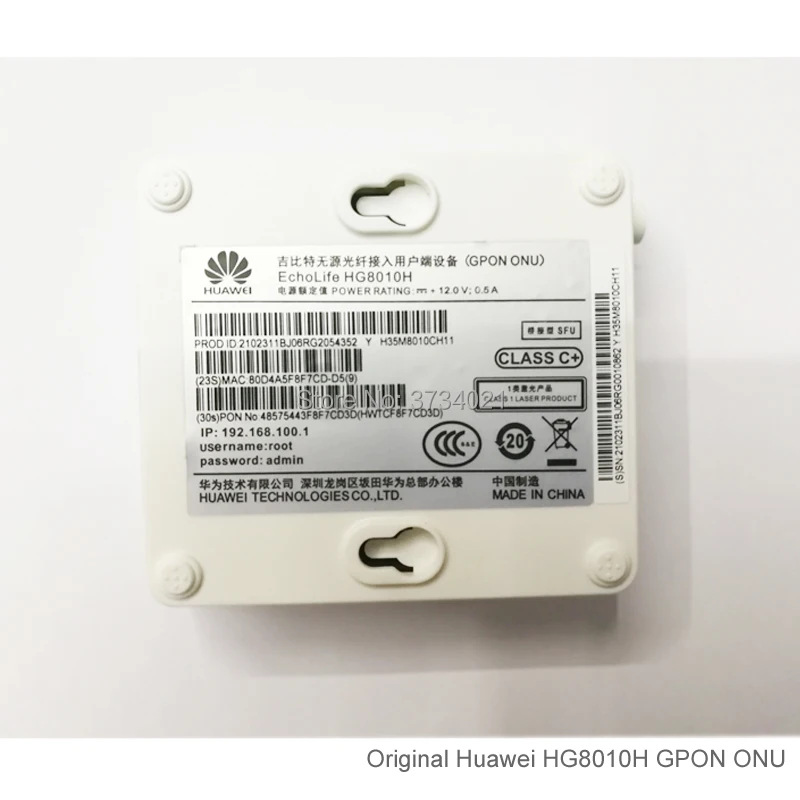 Huawei Echolife HG8010H GPON терминал ONT 1GE порт SC APC интерфейс Оптический FTTH GPON ONT модем с вилкой питания