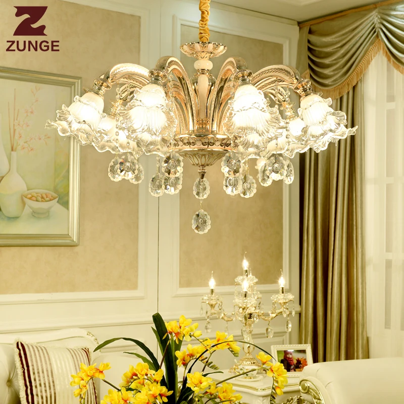

chandelier lighting ceiling LED modern crystal pendents suspension Z197 lampadari lustres e pendentes para sala de jantar