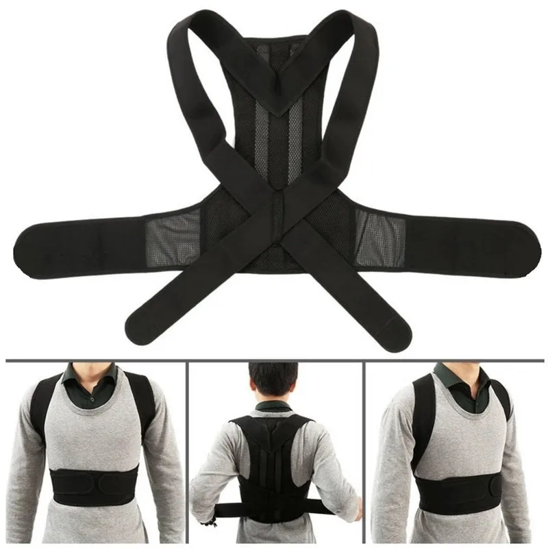 

Back Posture Corrector Adjustable Women Men Brace Belts Back Posture Corrector Shoulder Lumbar Brace Spine Body Shaper