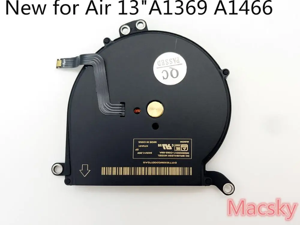 

New Original CPU Fan for Macbook Air 13" A1369 2010 2011 A1466 2012 2013 2014 2015 CPU Fan Cooler Fan MG50050V1-C02C-S9A