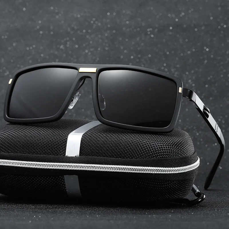 2017 클래식 편광 선글라스 남성 브랜드 디자인 UV400 운전 선글라스 고글 패션 다채로운 반사 코팅 안경