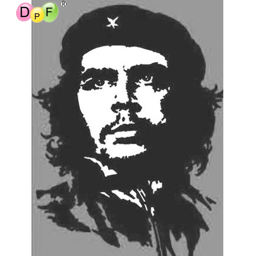 5D алмазная картина DPF Che Guevara полностью квадратная Алмазная Вышивка крестиком