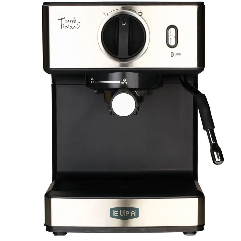 

220V Stainless Steel Espresso Coffee Maker 15Bar Semi Automatic Steam Boiling Coffee Machine With 1.6L Water Tank