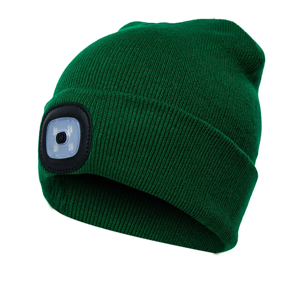 Fishing Knitted LED Light Running Outdoor Beanie Camping Unisex Climbing Hat | Дом и сад